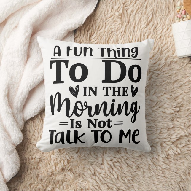 Coussin Un Plaisir À Faire Le Matin (Couverture)