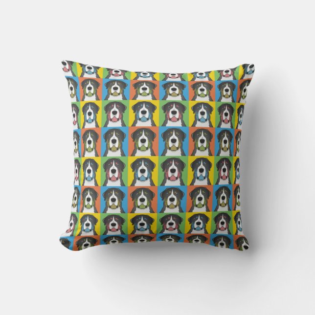 Coussin Un plus grand Bruit-Art suisse de bande dessinée (Recto)