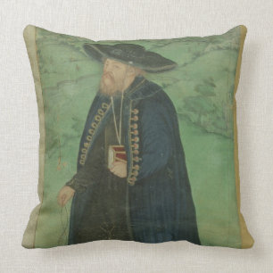 Coussin Un prêtre de jésuite, inscrit dans le Persan :