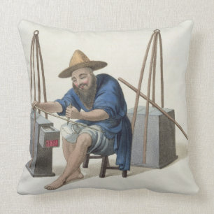 Coussin Un raccomodeur de porcelaine, plaquent 28 'du