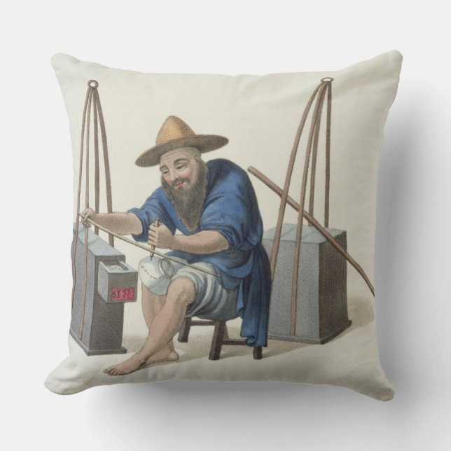 Coussin Un raccomodeur de porcelaine, plaquent 28 'du (Recto)