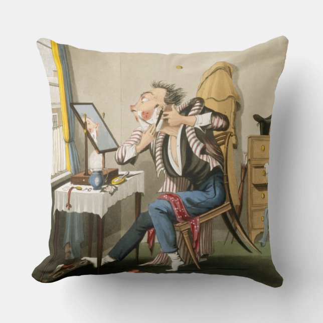 Coussin Un rasoir émoussé, pub. par chasse, 1827 (etchin (Recto)