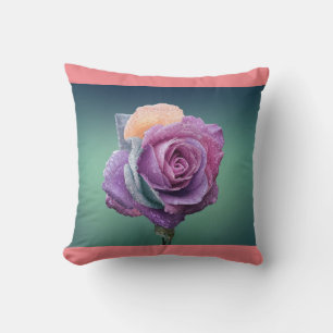 Coussin Un rose mauve lance l'oreiller.