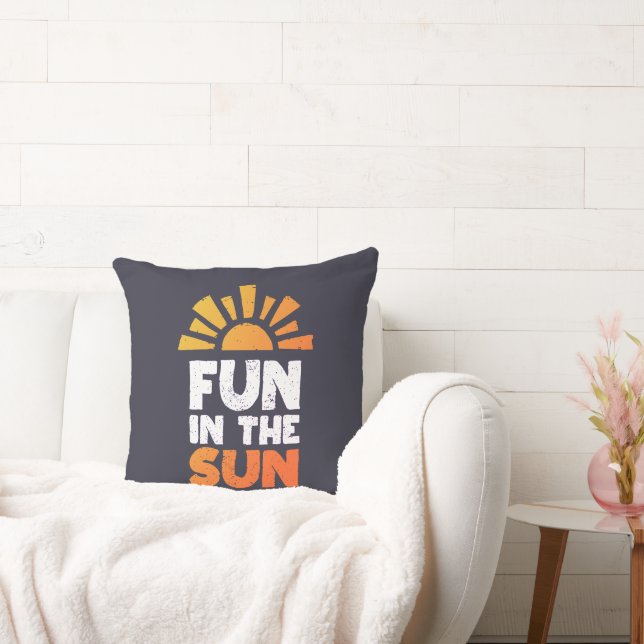 Coussin Un signe qui dit plaisir sur le soleil (Canapé)