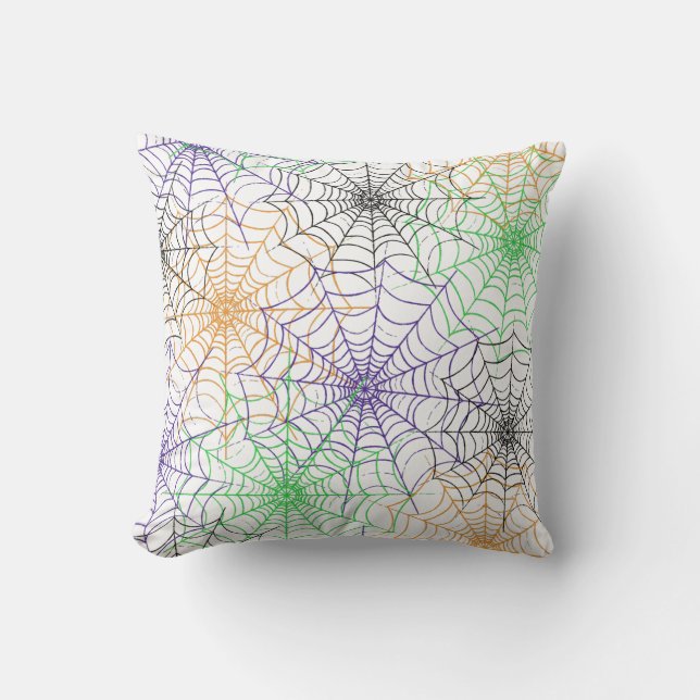 Coussin Un simple Motif Web d'Halloween Spider (Recto)