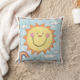 Coussin Un Soleil Souriant