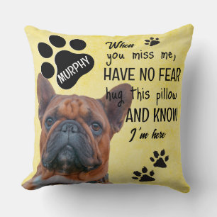 Coussin Un souvenir de chien - ajoutez votre propre photo 