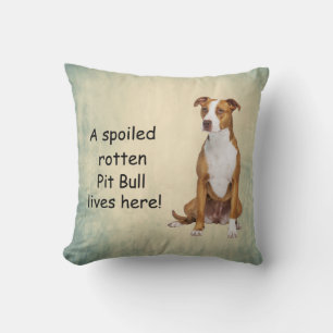 Coussin Un Taureau pourri habite ici