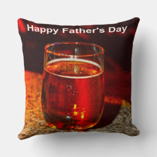 Coussin Un verre de bière pour la fête des pères