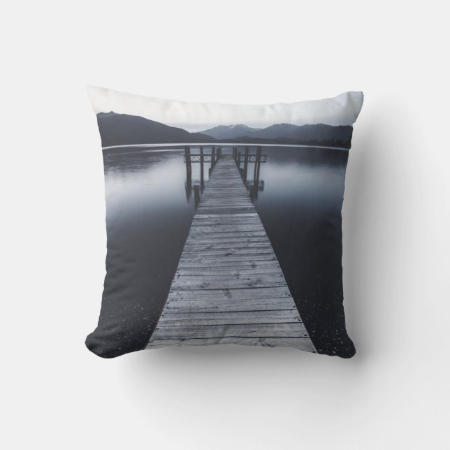 Coussin Un vieux portrait de quai (Recto)