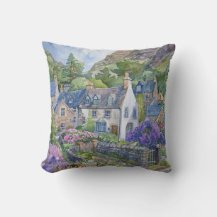 Coussin Un village écossais paisible