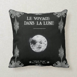 Coussin Un voyage à la lune ou à la La Lune de dans de Le