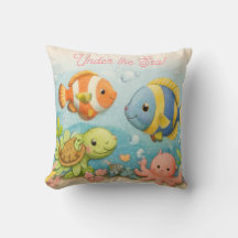 Under the Sea Pillow | Kids Ocean Decor