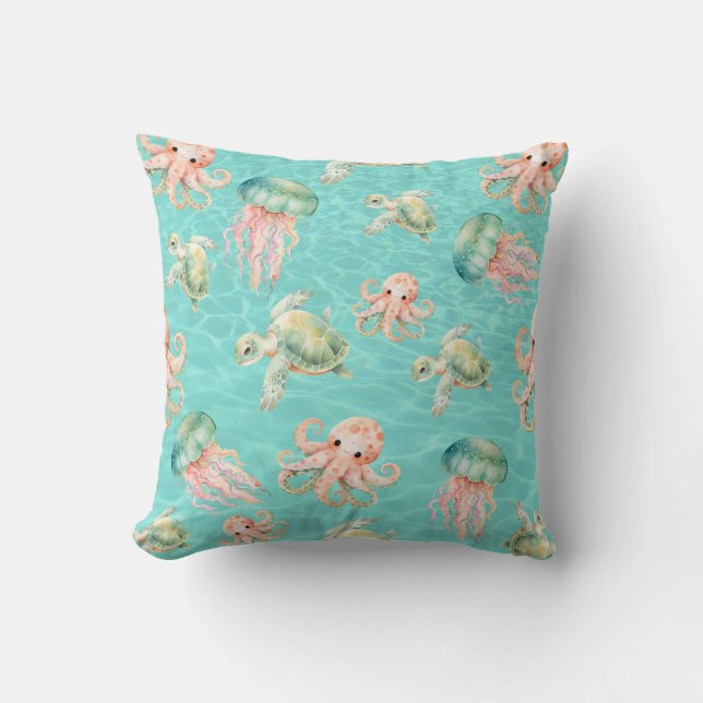 Coussin Underwater Sea (Recto)