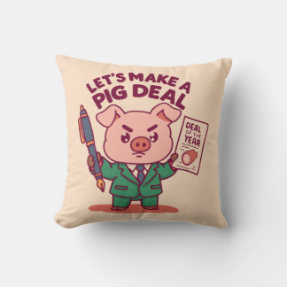 Coussin Une affaire de cochon