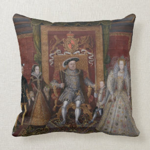 Coussin Une allégorie de la succession de Tudor : La
