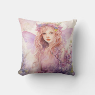 Coussin Une belle fée de printemps