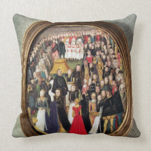 Coussin Une cérémonie élisabéthaine de jeudi saint, c.