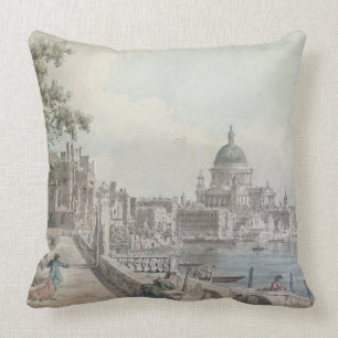 Coussin Une copie d'une partie d'un dessin par Canaletto,