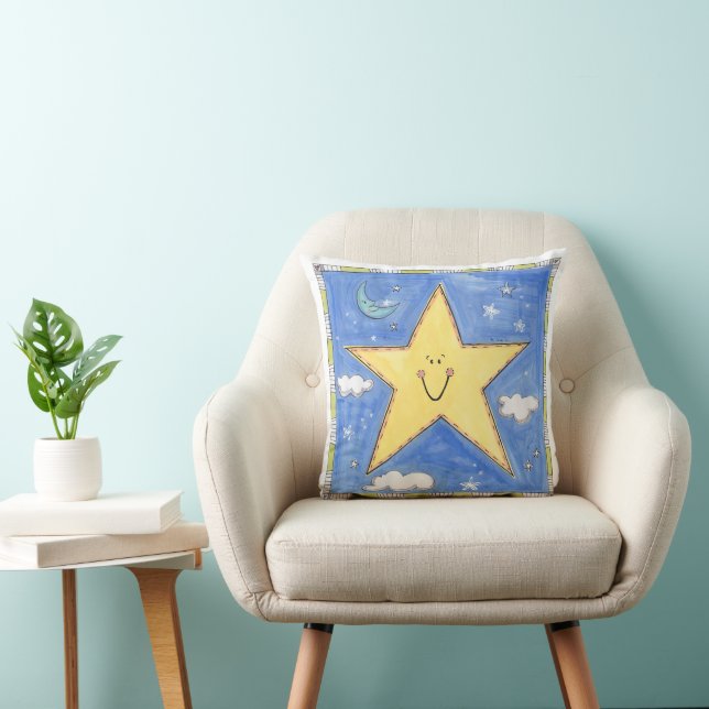 Coussin Une étoile souriante (Chaise)