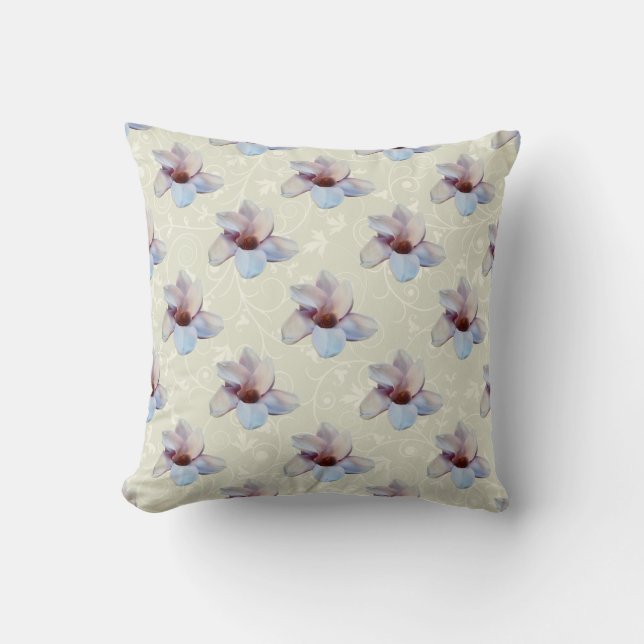 Coussin Une fleur de Magnolia (Recto)