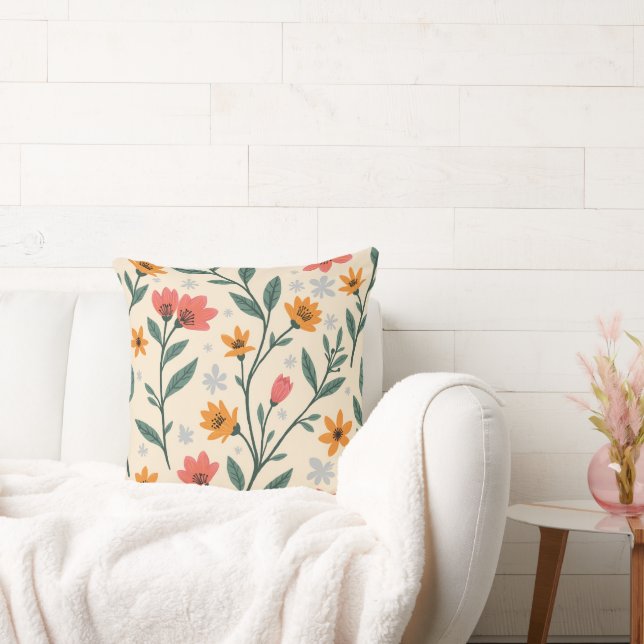 Coussin une fleur florissante (Canapé)