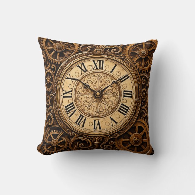 Coussin Une Horloge en Or (Recto)