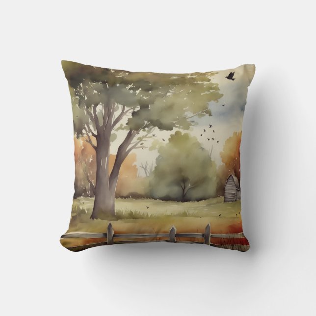 Coussin Une journée d'été reposante (Recto)