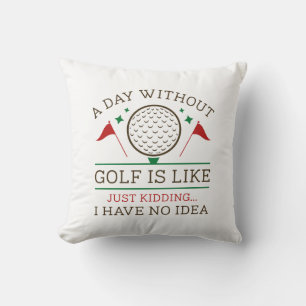Coussin Une journée sans golf