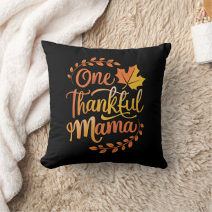 Coussin Une maman reconnaissante Mignon Thanksgiving d'aut