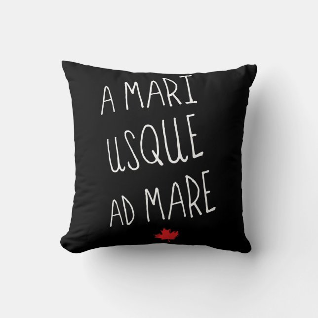 Coussin Une Mari Usque Et Mare Jeu Oreiller, La Moto Canad (Recto)