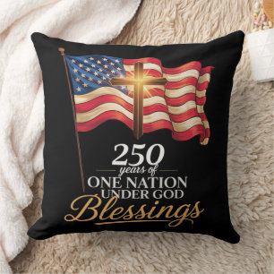 Coussin Une nation sous Dieu 250 ans de bénédictions