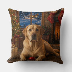 Coussin Une nouvelle balle rouge, Labrador Retriever Vacan