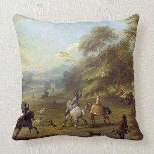 Coussin Une partie colportante, c.1690 (huile sur la