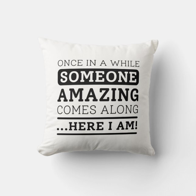 Coussin Une personne Extraordinaire (Recto)