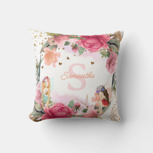 Coussin Une Petite Fée Se Trouve Sur Le Chemin Du Baby sho