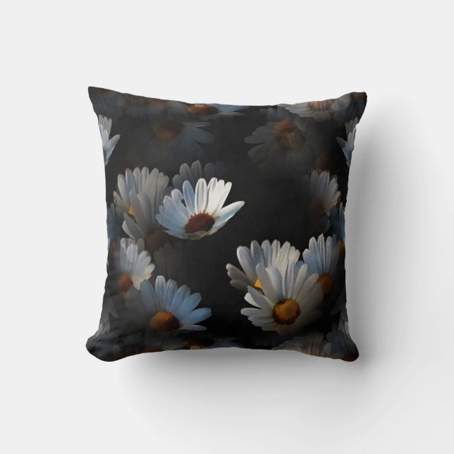 Coussin Une Pléthore De Marguerites Flottantes Isolées Sur (Recto)