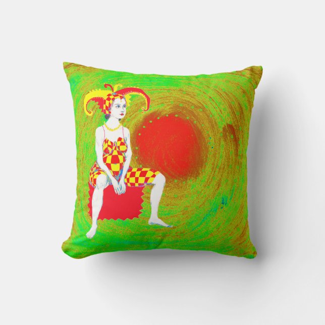 Coussin Une reine de jument (Recto)