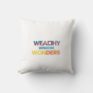 Coussin Une sagesse riche se demande