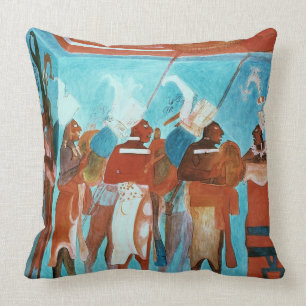 Coussin Une scène de la vie, dépeignant des musiciens