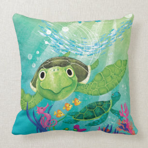 Coussin Une Secourt de tortue de mer