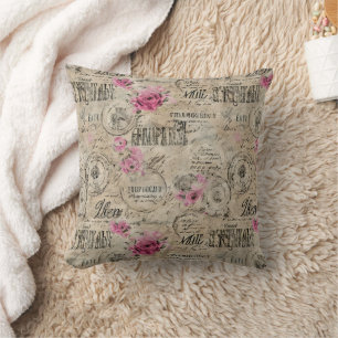 Coussin Une série de dessins éphémères français 24