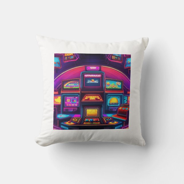 Coussin Une station de jeu imaginaire (Recto)