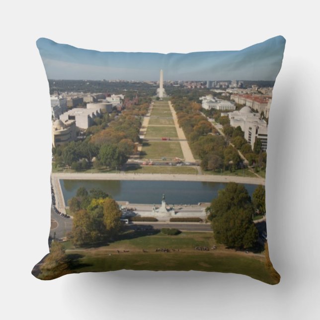 Coussin Une vue de paysage de Washington DC (Recto)