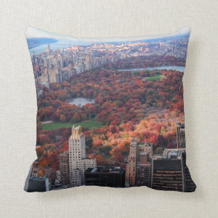 Coussin Une vue d'en haut : Automne dans le Central Park