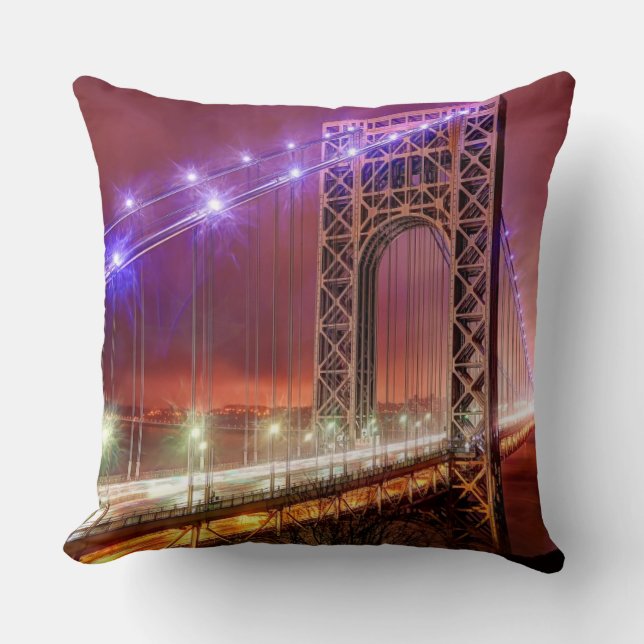 Coussin Une vue venteuse et pluvieuse de soirée de fort (Recto)