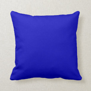 Coussin Uni bleu cobalt uni