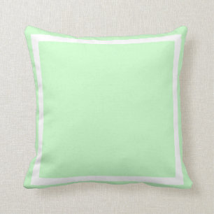 coussin uni pastel vert bleu clair