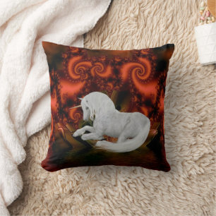 Coussin Unicorn Fractals Imaginaire Art