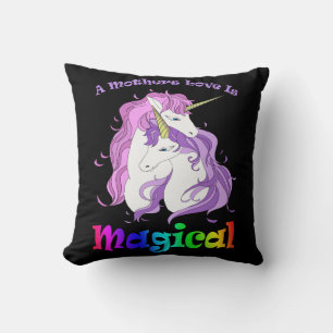 Coussin Unicorn Maman Une Mère L'Amour Est Magique